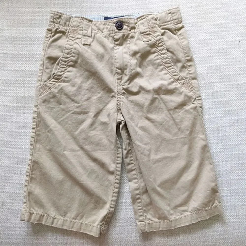 Mini Boden khaki chino shorts boys size 8Y